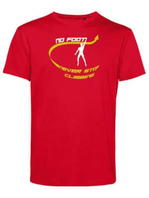 0B&C-E150Men-NoFoot-Rouge-2Jaune T-shirt homme No Foot Rouge/Jaune