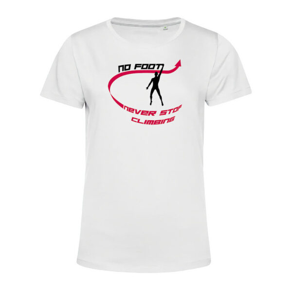 T-shirt Femme No Foot Blanc/Magenta