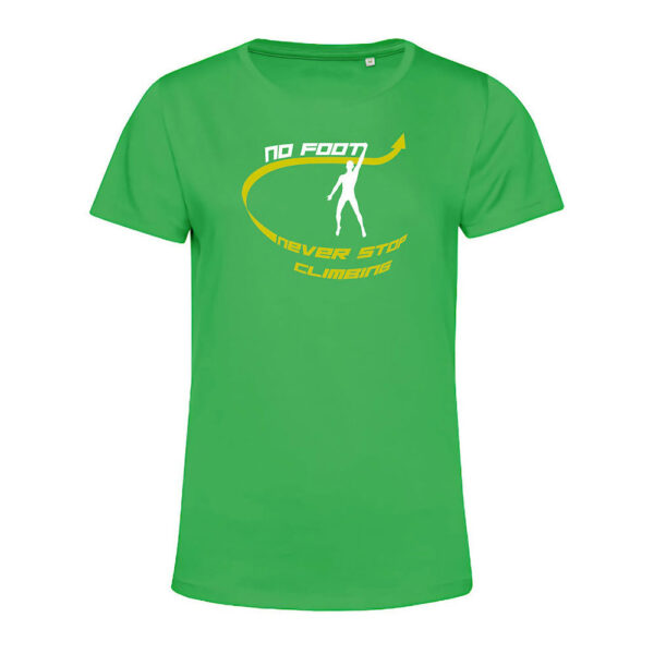 T-shirt Femme No Foot Vert/Jaune