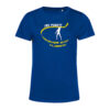 T-shirt Femme No Foot Bleu/Jaune