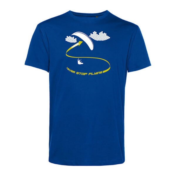 B&C-E150Men-Thermal-Bleu-2Jaune T-shirt homme Thermal Bleu/Jaune