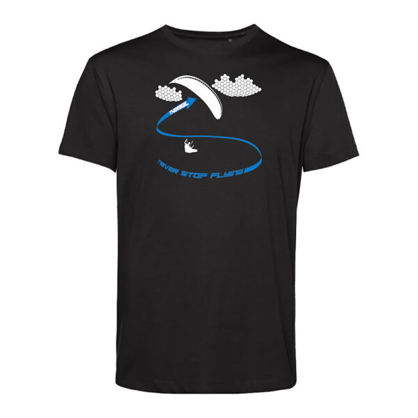 B&C-E150Men-Thermal-Noir-2Bleu T-shirt homme Thermal Noir/Bleu