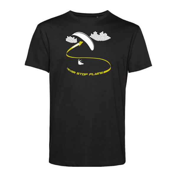 B&C-E150Men-Thermal-Noir-2Jaune T-shirt homme Thermal Noir/Jaune