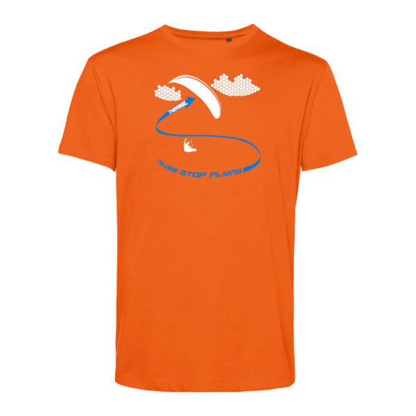 B&C-E150Men-Thermal-Orange-2Bleu T-shirt homme Thermal Orange/Bleu