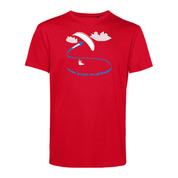 B&C-E150Men-Thermal-Rouge-2-Bleu T-shirt homme Thermal Rouge/Bleu