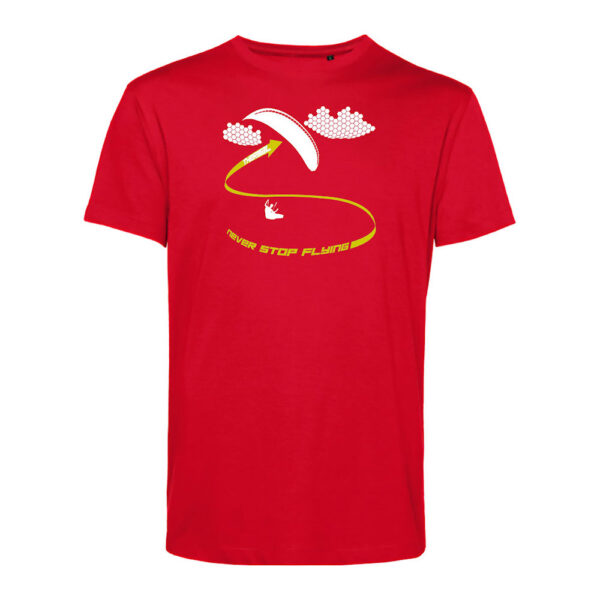 B&C-E150Men-Thermal-Rouge-2Jaune T-shirt homme Thermal Rouge/Jaune