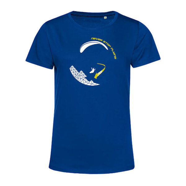 T-shirt Femme Cross Bleu/Jaune