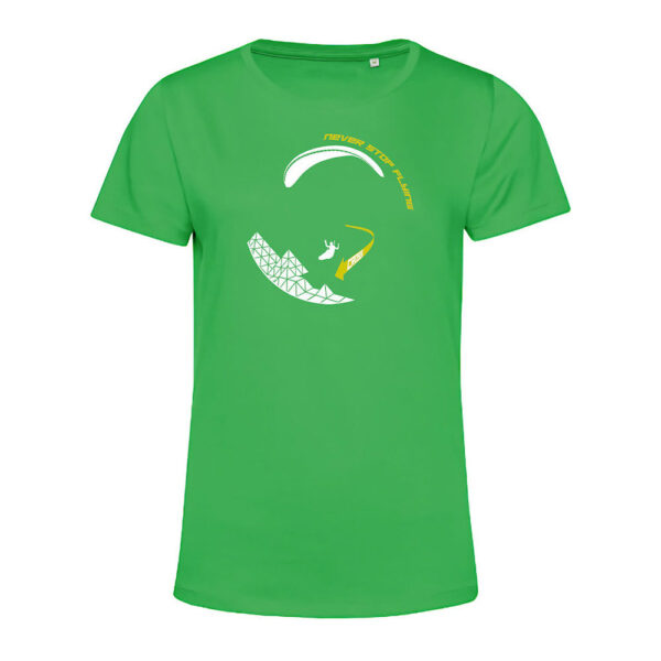 T-shirt Femme Cross Vert/Jaune