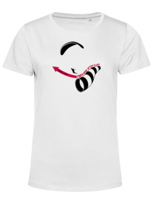 B&C-E150Women-TakeOff-Blanc-1Magenta T-shirt femme Take off Blanc/Magenta