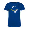 T-shirt femme Take off Bleu/Jaune