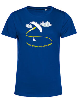 T-shirt Femme Thermal Bleu/Jaune