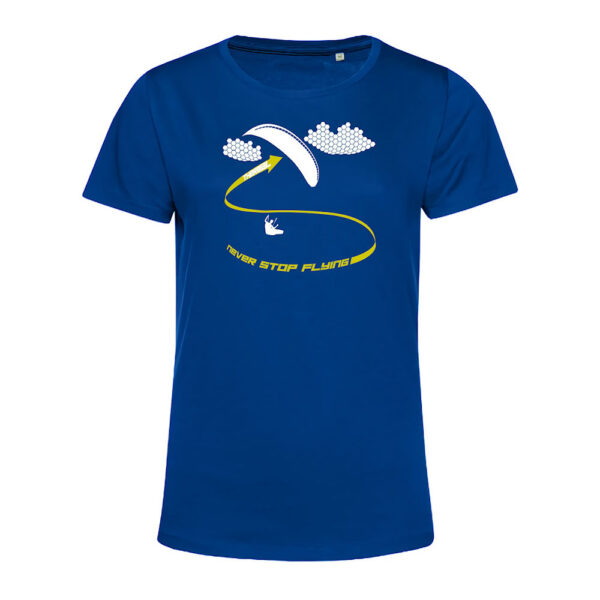 T-shirt Femme Thermal Bleu/Jaune