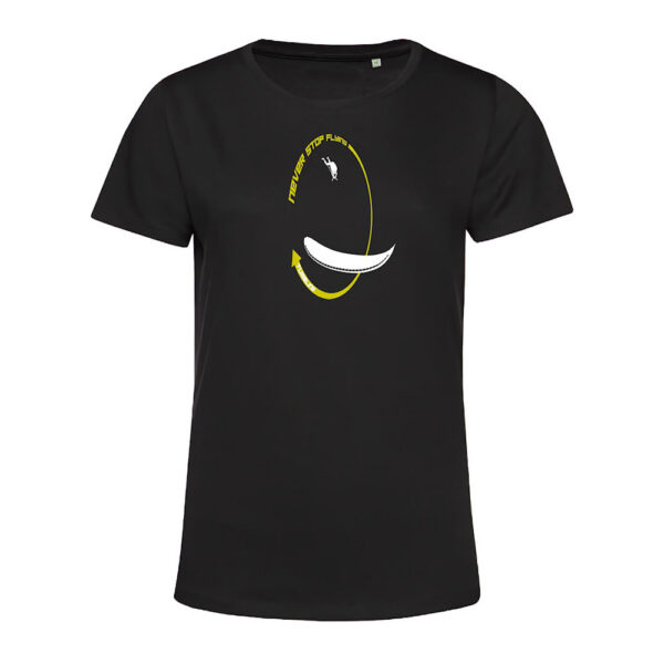 T-shirt Femme Tumbling Noir/Jaune