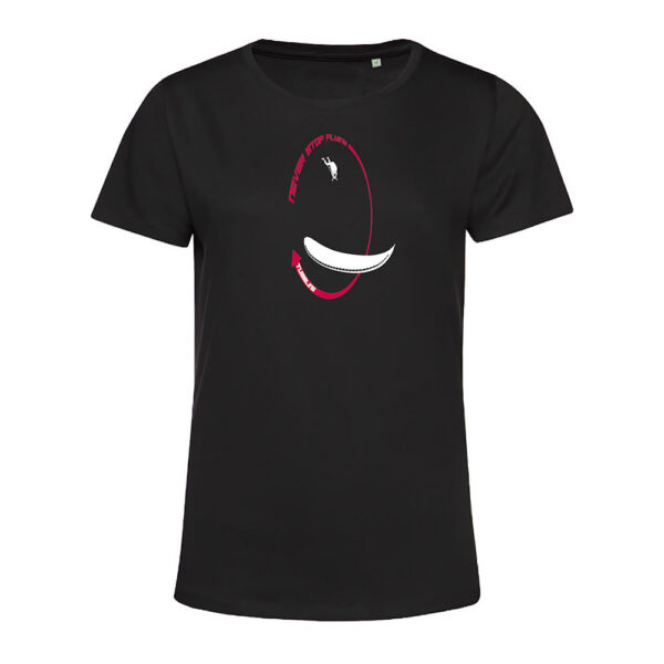 T-shirt Femme Tumbling Noir/Magenta