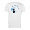 T-shirt homme Tube riding Blanc/Bleu