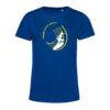 T-shirt femme Tube riding Bleu/Jaune