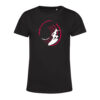 T-shirt femme Tube riding Noir/Magenta