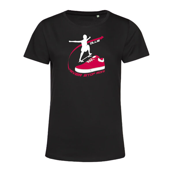 T-shirt femme Ollie Noir/Magenta